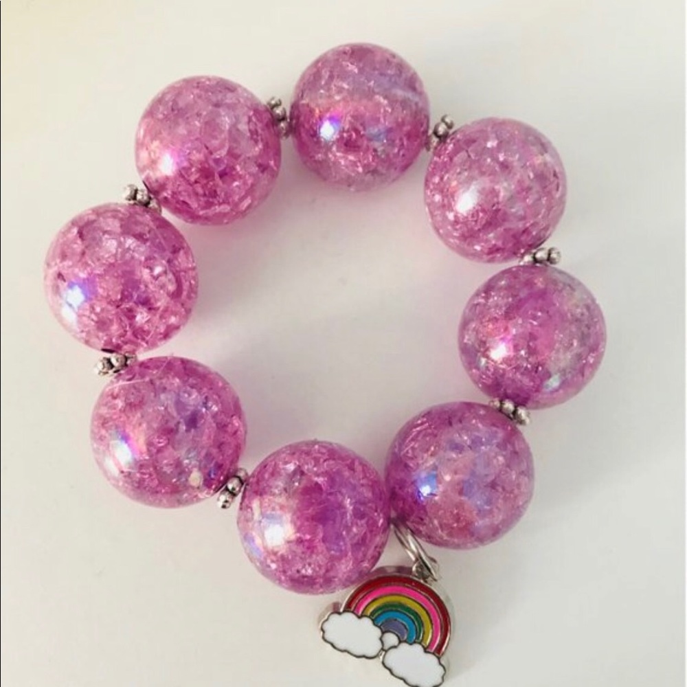 Purple sparkle children bracelet